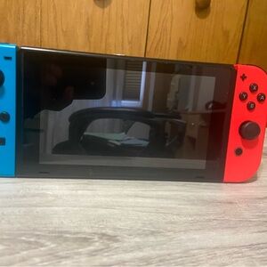 Nintendo Switch Handheld Console Neon Blue and Red